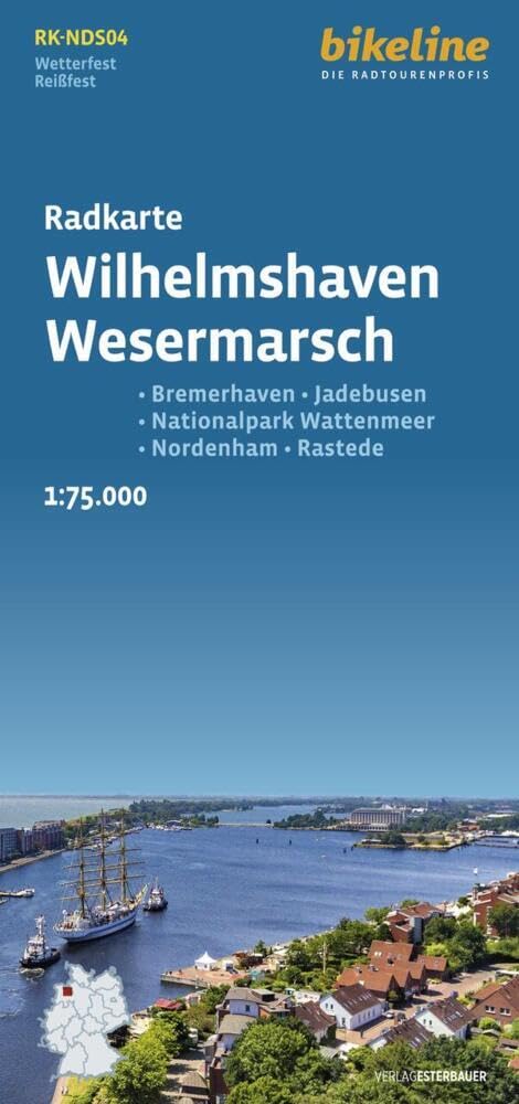 Radkarte Wilhelmshaven, Wesermarsch: 1:75.000, wetterfest, (Bikeline Radkarte) Leisure, Home & Garden