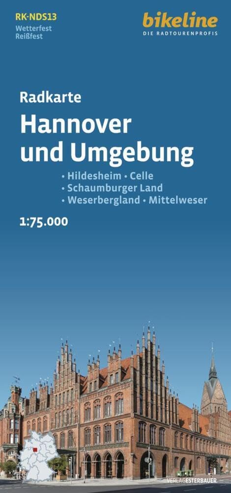 Radkarte Hannover und Umgebung (RK-NDS13): Hildesheim – Celle – Schaumburger Land – Weserbergland – Mittelweser (Bikeline Radkarte) Leisure, Home & Garden