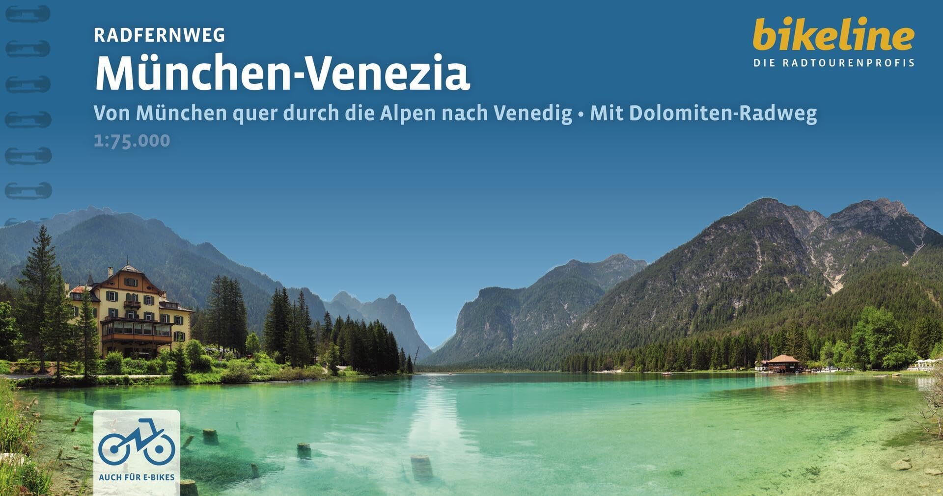 Radfernweg München-Venezia: Von München quer durch die Alpen nach Vendig • Mit Dolomiten-Radweg, 1:75.000, 600 km, GPS-Tracks Download, LiveUpdate (Bikeline Radtourenbücher) Leisure, Home & Garden