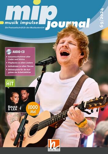 mip-Journal 69/2024 - Audio-CD: Die Praxiszeitschrift für den Musikunterricht der 5. bis 10. Jahrgangsstufe (mip-journal: Die Praxiszeitschrift für den Musikunterricht der 5. bis 10. Jahrgangsstufe) Study Guides