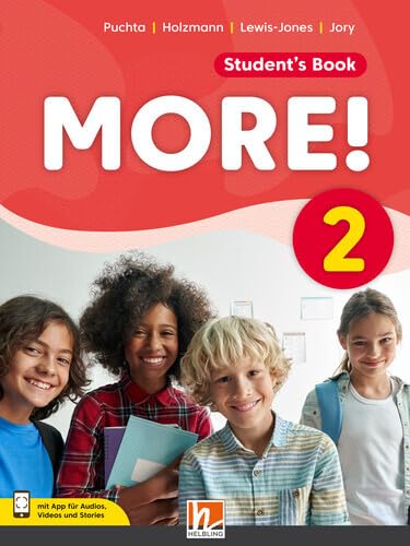 MORE! 2 (Lehrplan 2023) Student's Book mit E-Book+: SbNr 216081 (Helbling Languages) Foreign Languages ​​& Dictionaries