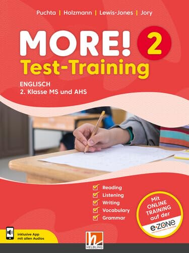 MORE! 2 (Lehrplan 2023) | Test-Training: Mit App für Audios + Access Code für Online-Training (Helbling Languages) Foreign Languages ​​& Dictionaries