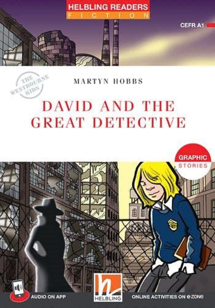 Helbling Readers Red Series, Level 1 / David and the Great Detective, mit Audio App + e-zone book