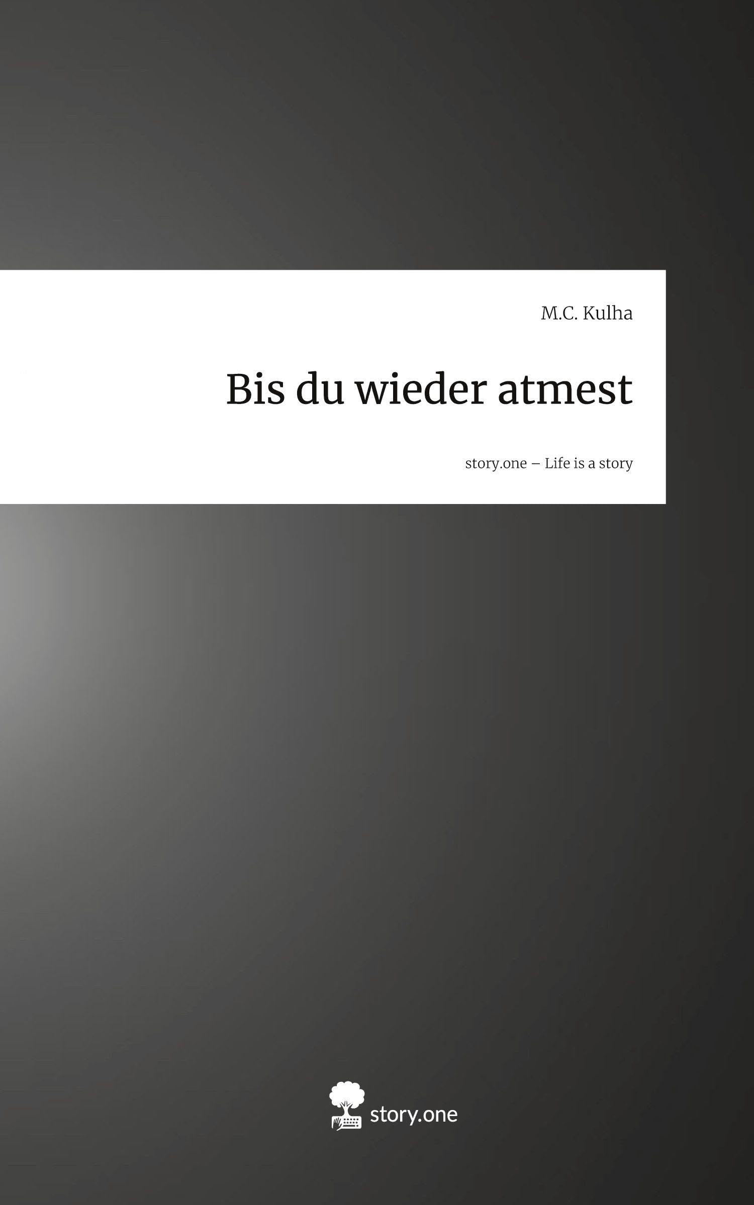 Bis du wieder atmest. Life is a Story - story.one Contemporary literature