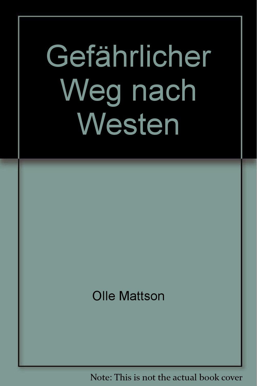 Gefährlicher Weg nach Westen - bk1090 Books