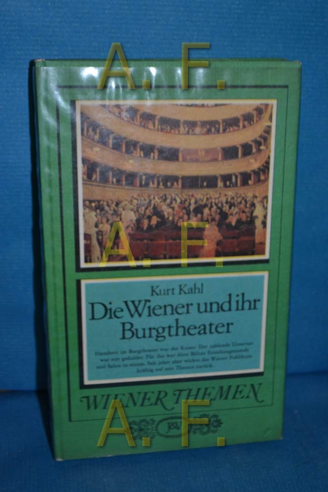 die wiener und ihr burgtheater. Contemporary literature