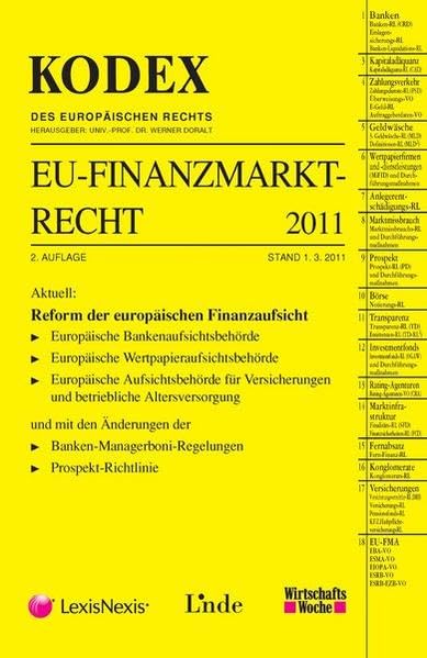 EU-Finanzmarktrecht 2011 (Kodex des Internationalen Rechts) Law