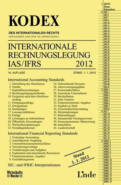 KODEX Internationale Rechnungslegung IAS/IFRS 2012 (Kodex des Internationalen Rechts) Law