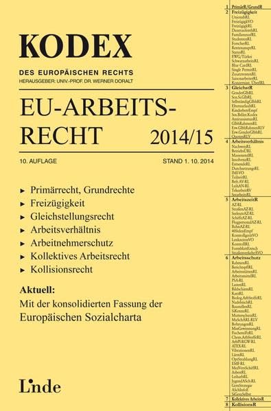 KODEX EU-Arbeitsrecht 2014/15 (Kodex des Internationalen Rechts) Law
