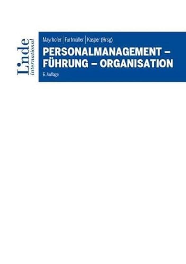 Personalmanagement - Führung - Organisation Law