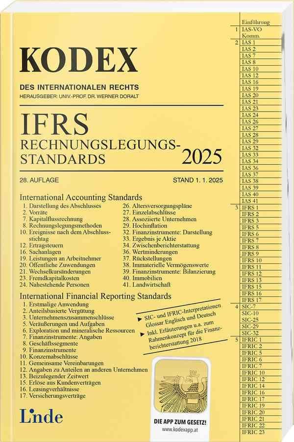 KODEX IFRS - Rechnungslegungsstandards 2025 (Kodex des Internationalen Rechts) Law