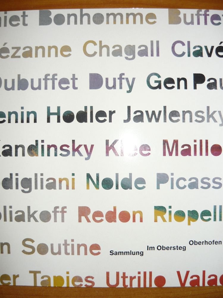 DIE SAMMLUNG KARL UND JURG IM OBERSTEG (The Karl and Jurg Im Obersteg Collection) Books