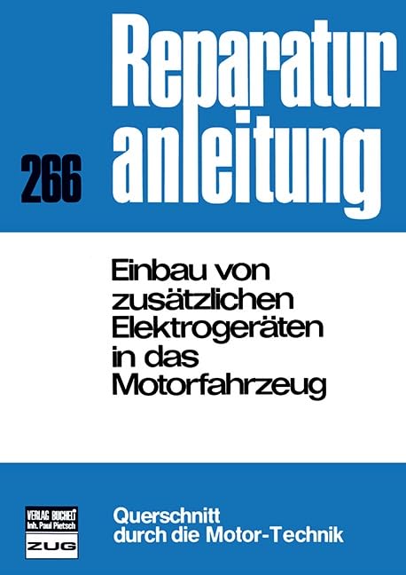 Einbau von zusätzlichen Elektrogeräten in das Motorfahrzeug Leisure, Home & Garden