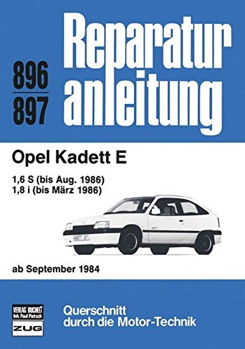 Opel Kadett E 09/84-86 (Reparaturanleitungen) Leisure, Home & Garden