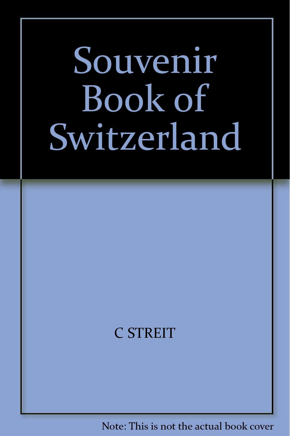 Souvenir Book of Switzerland Books