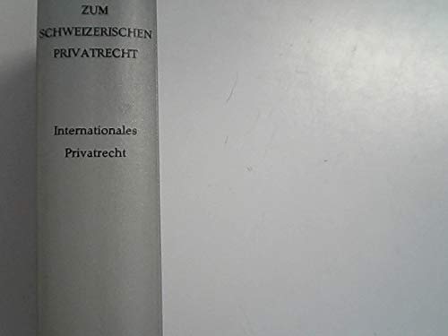 Kommentar zum Schweizerischen Privatrecht, Internationales Privatrecht Law