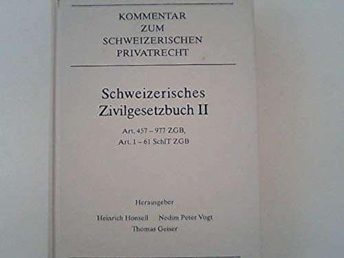 Kommentar zum Schweizerischen Privatrecht, Schweizerisches Zivilgesetzbuch Law
