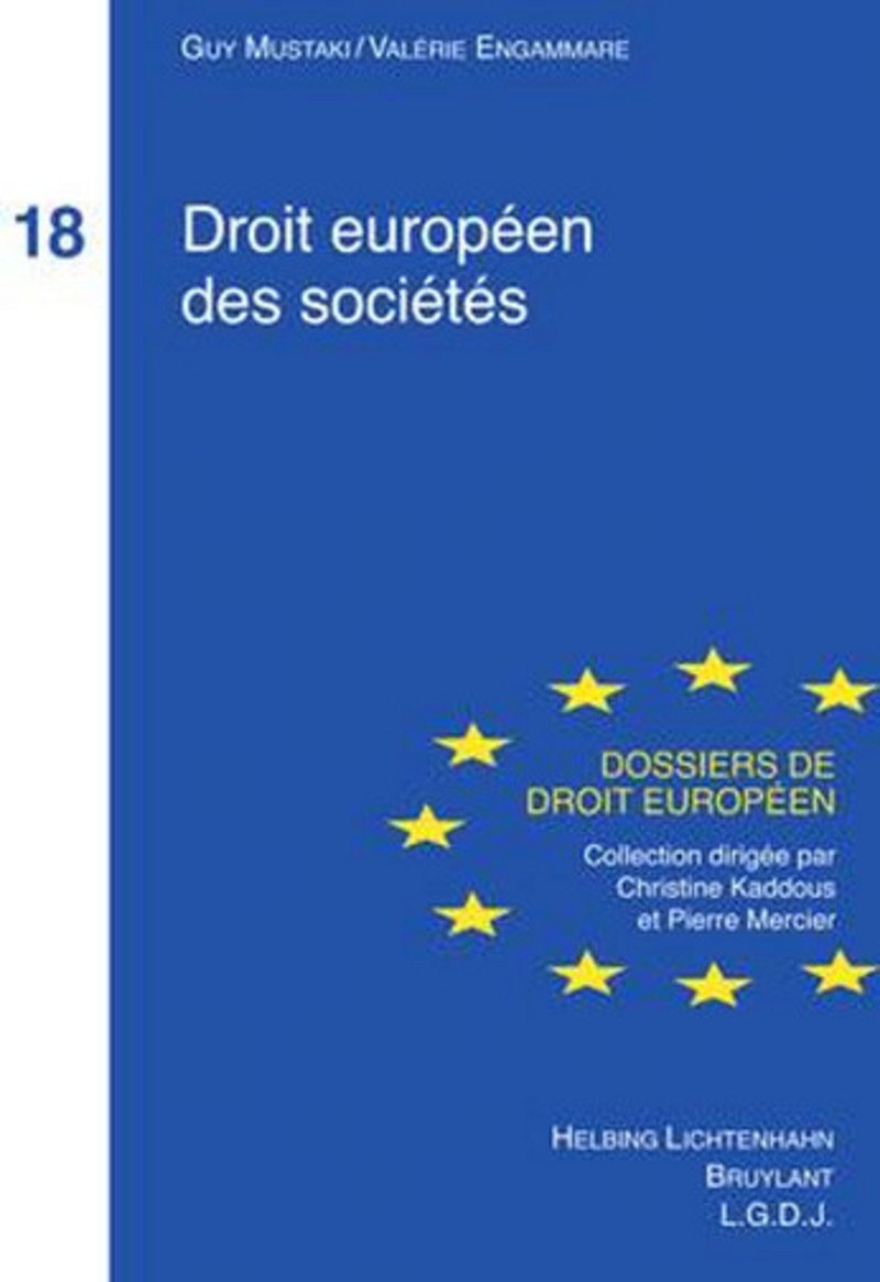 Droit europeen des sociétes T18 book