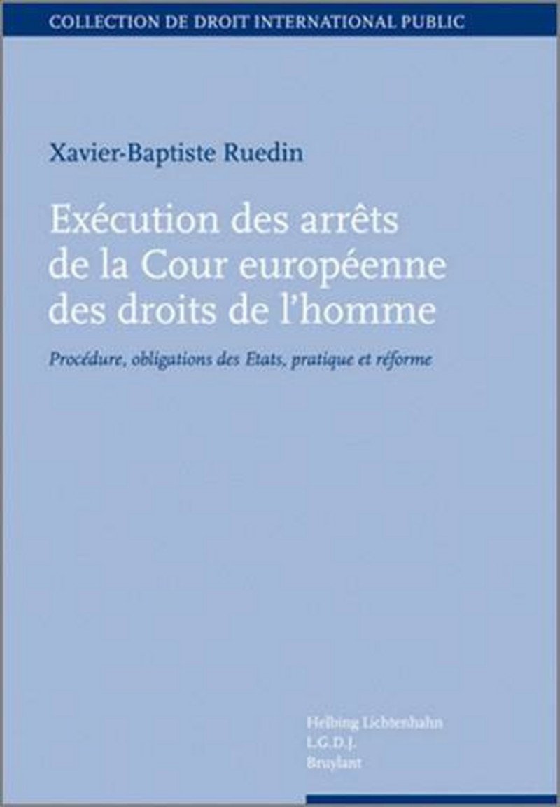 Exécution des arrêts de la Cour européenne des droits de l'homme. book