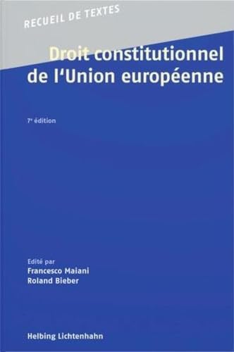 Droit constitutionnel de l'Union européenne book