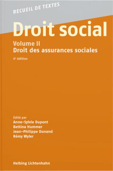 Droit social - Volume II: Droit des assurances sociales book