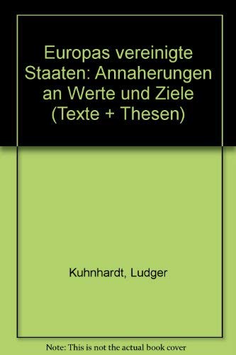 Europas Vereinigte Staaten book