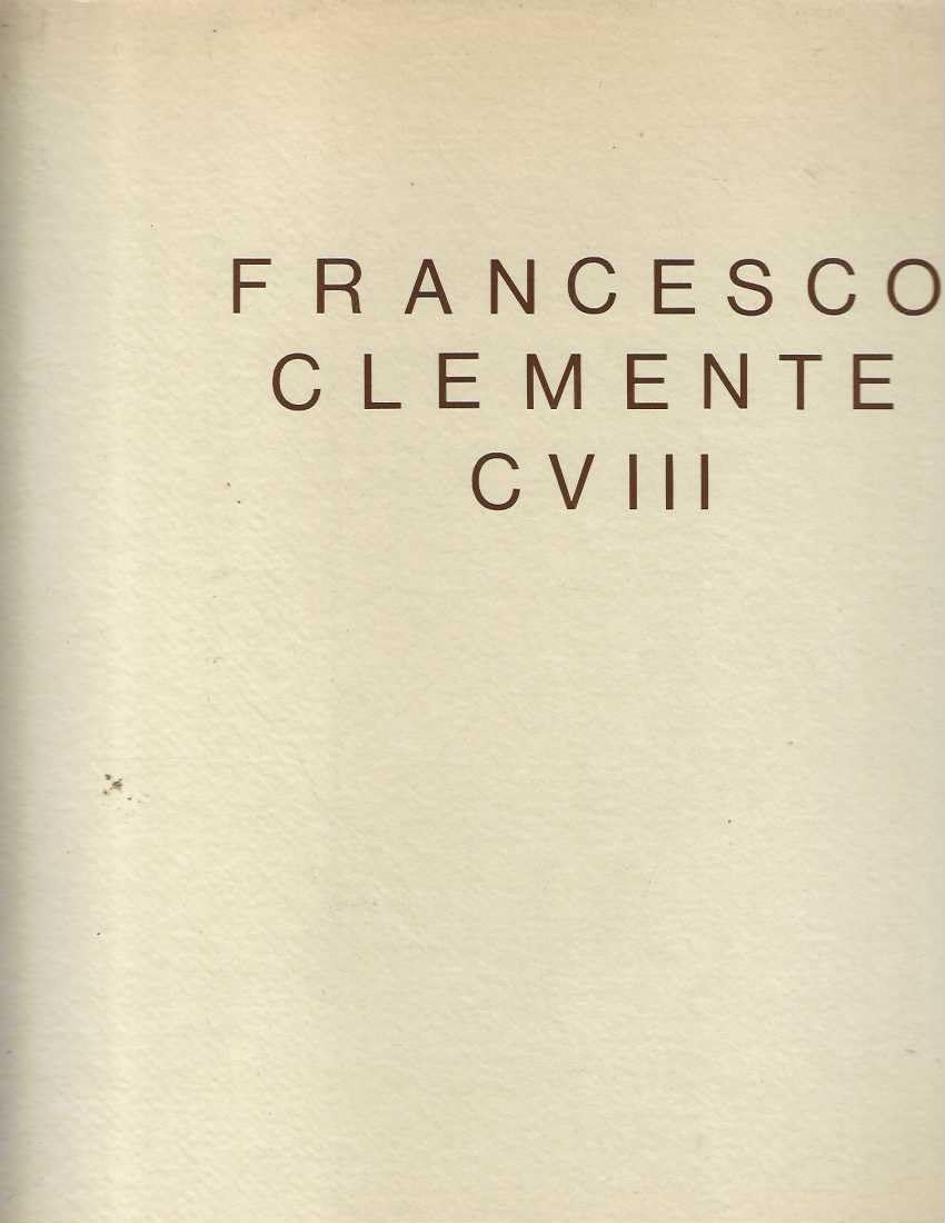 Francesco Clemente CVIII. Watercolours Adayar 1985. . Books