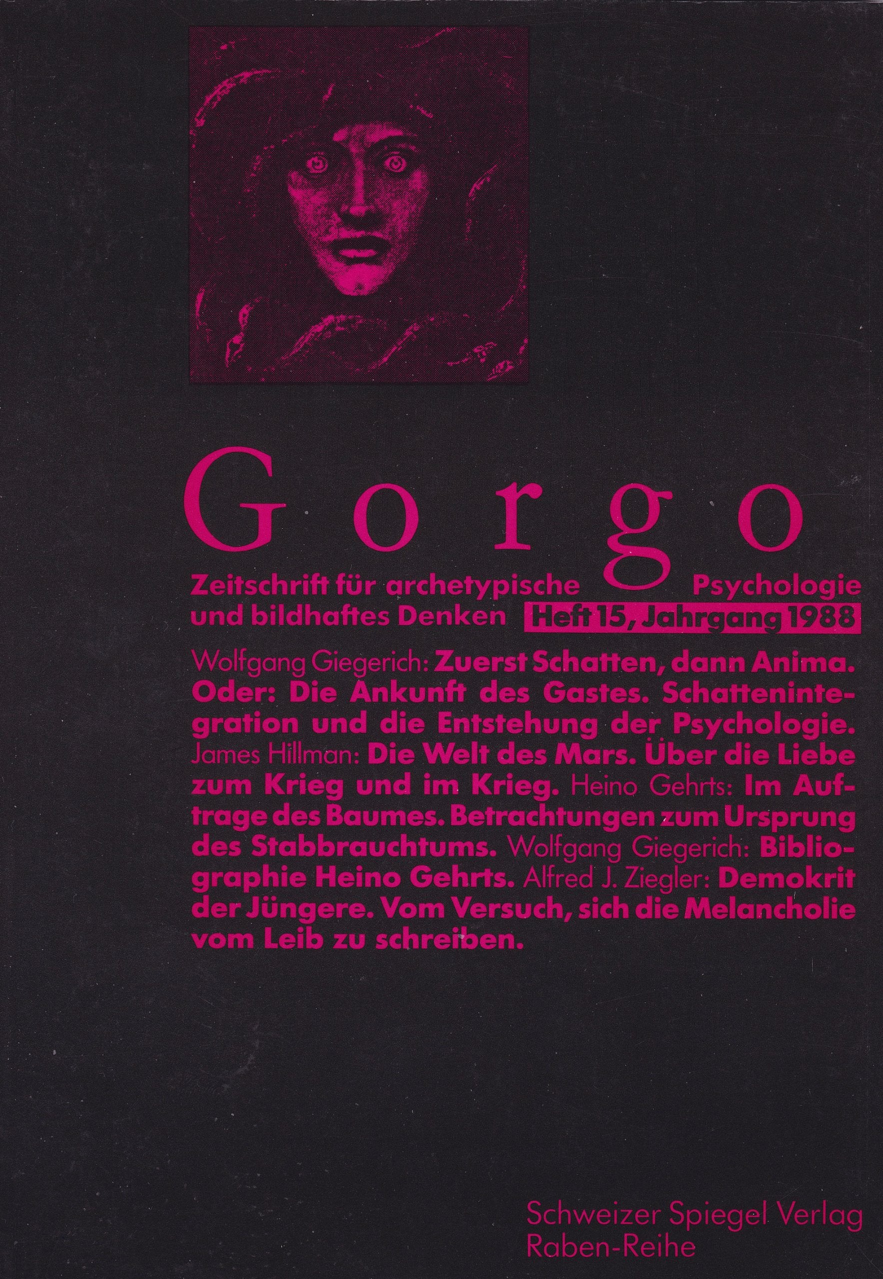 Gorgo heft 15, 1988 - Zeitschrift für archetypische psychologie und bildhaftes Denken book