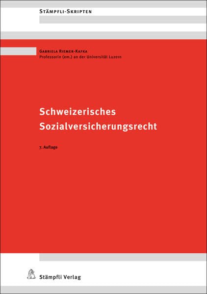 Schweizerisches Sozialversicherungsrecht Law