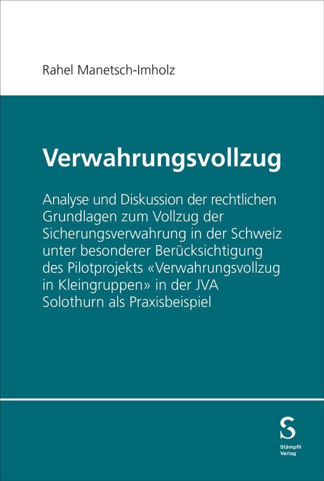 Verwahrungsvollzug Law