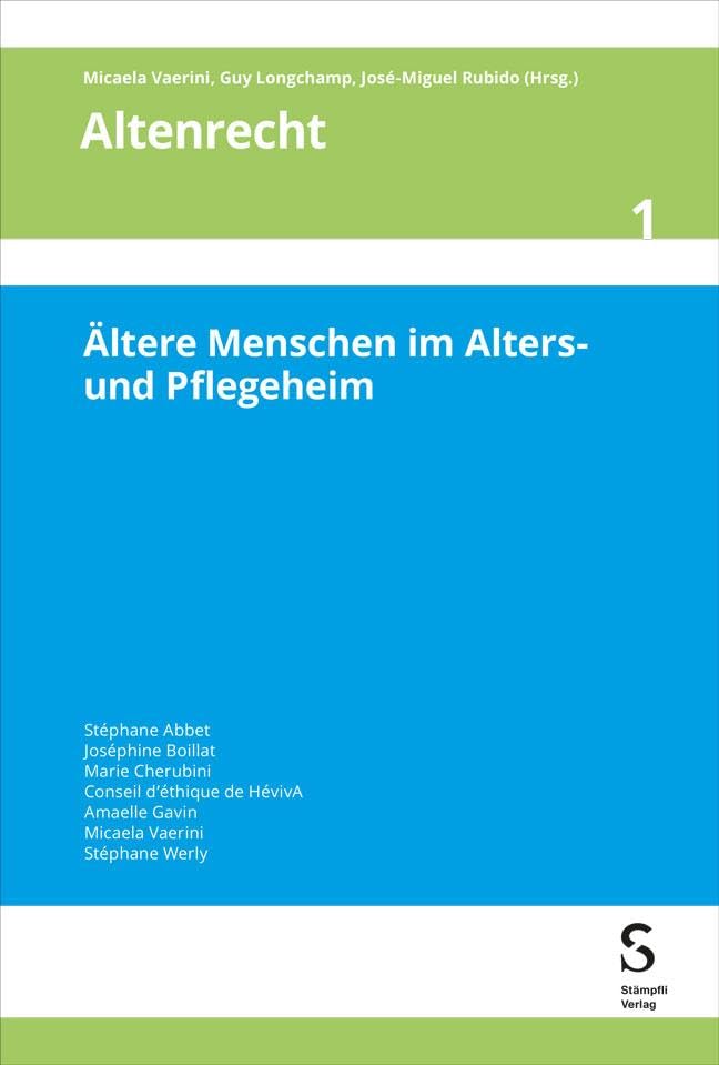 Ältere Menschen im Alters- und Pflegeheim Law