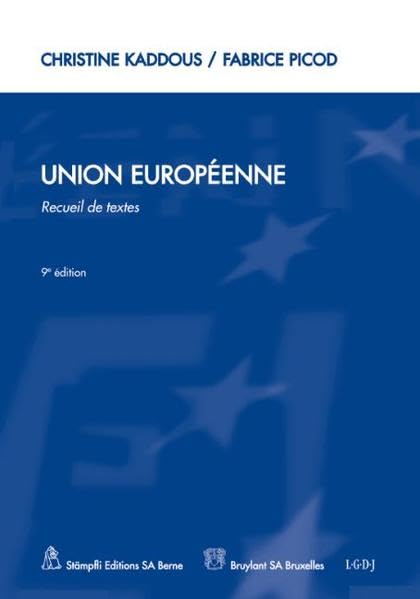 Union européenne: Recueil de textes book