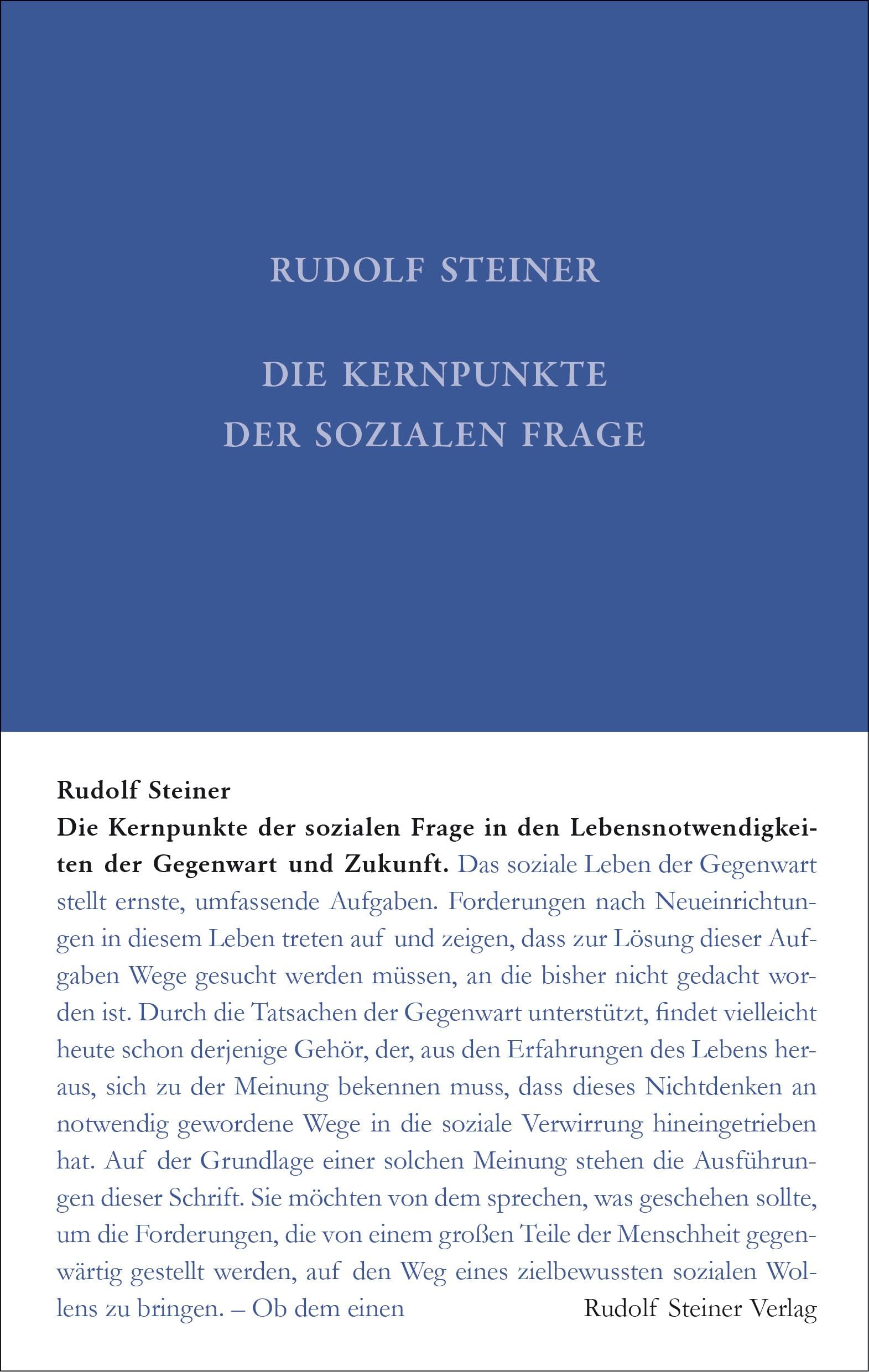 Die Kernpunkte der Sozialen Frage in den Lebensnotwendigkeiten der Gegenwart und Zukunft Health, Nutrition & Fitness