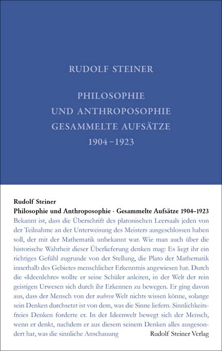 Philosophie und Anthroposophie: Gesammelte Aufsätze 1904 bis 1923 (Rudolf Steiner Gesamtausgabe: Schriften und Vorträge) Health, Nutrition & Fitness