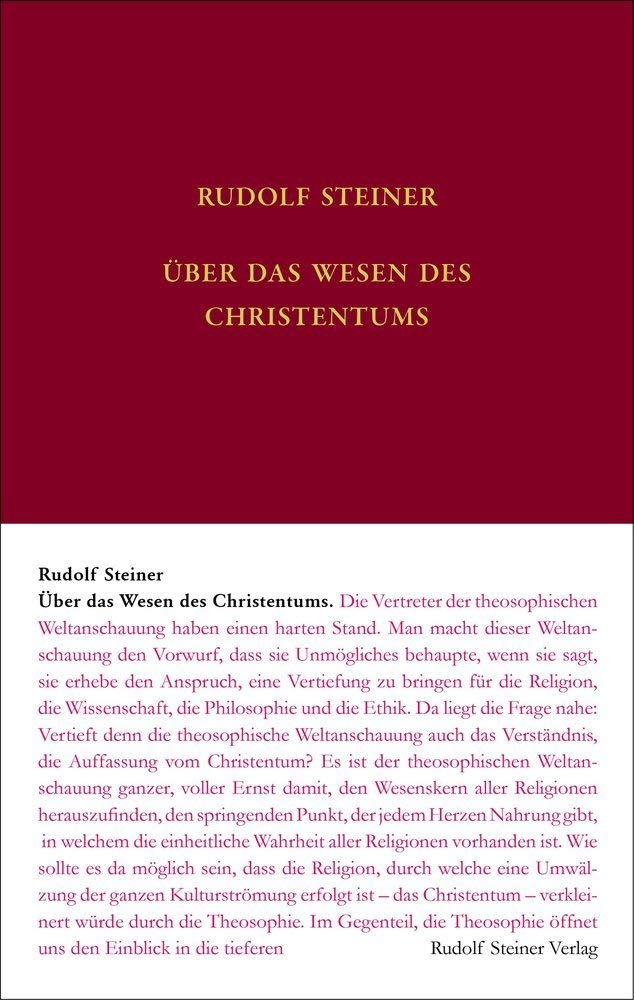 Über das Wesen des Christentums: Öffentliche Vorträge in verschiedenen Städten 1903–1910 (Rudolf Steiner Gesamtausgabe: Schriften und Vorträge) Health, Nutrition & Fitness