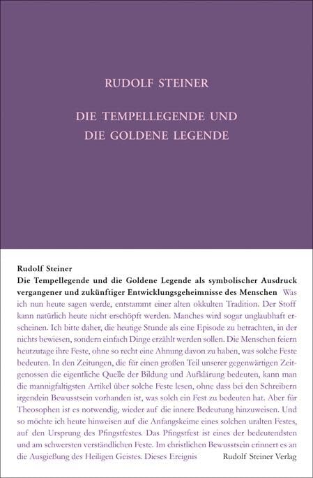 Die Tempellegende und die Goldene Legende als symbolischer Ausdruck vergangener und zukünftiger Entwickelungsgeheimnisse des Menschen Health, Nutrition & Fitness