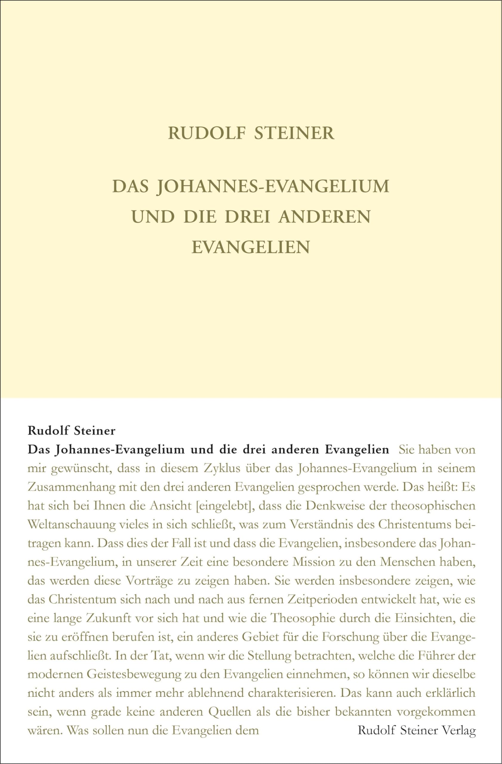 Das Johannes-Evangelium und die drei anderen Evangelien Health, Nutrition & Fitness