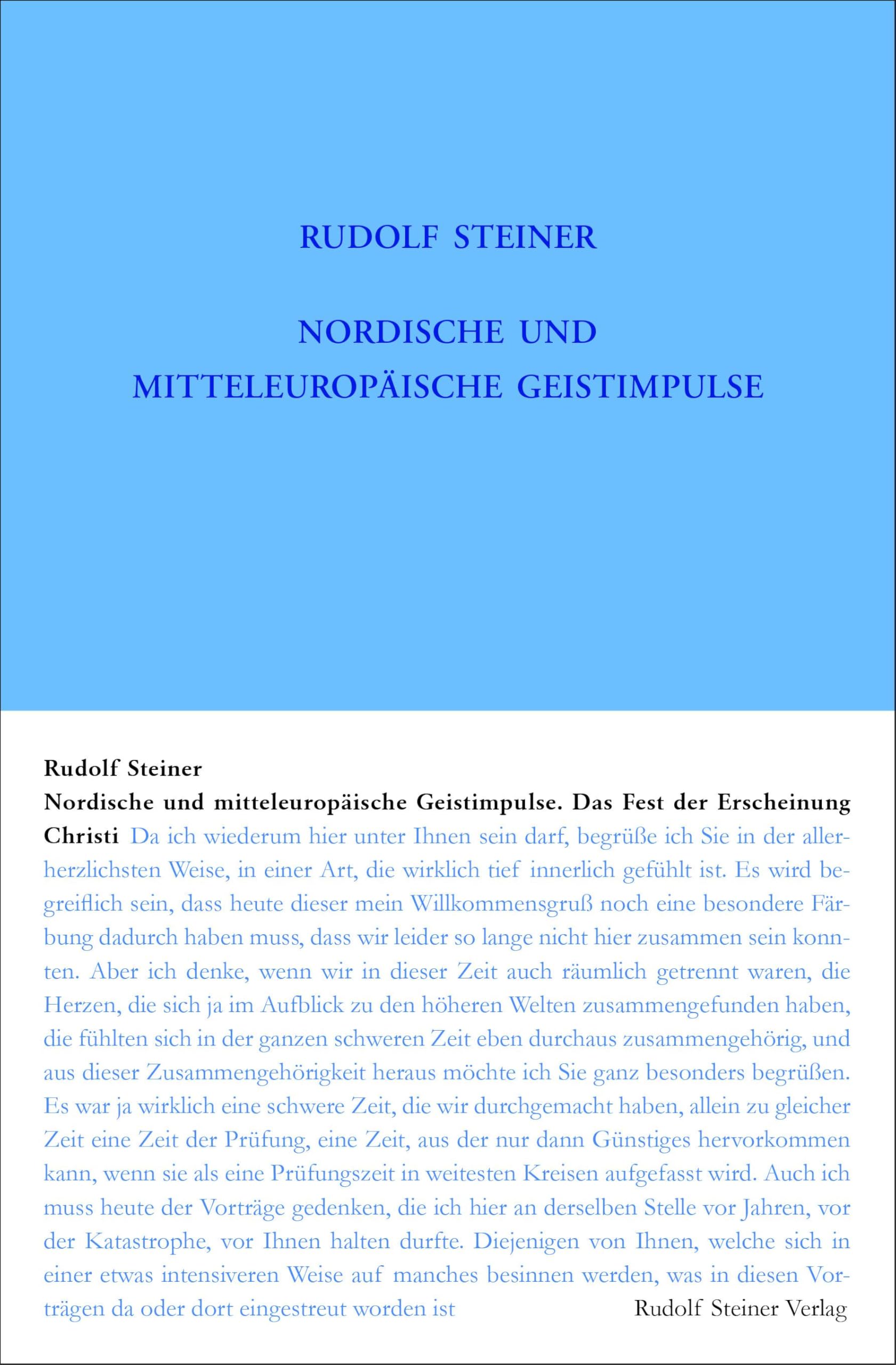 Nordische und mitteleuropäische Geistimpulse: Das Fest der Erscheinung Christi. Elf Vorträge in verschiedenen Städten 1921. (Der Mensch in seinem ... Gesamtausgabe: Schriften und Vorträge) Health, Nutrition & Fitness