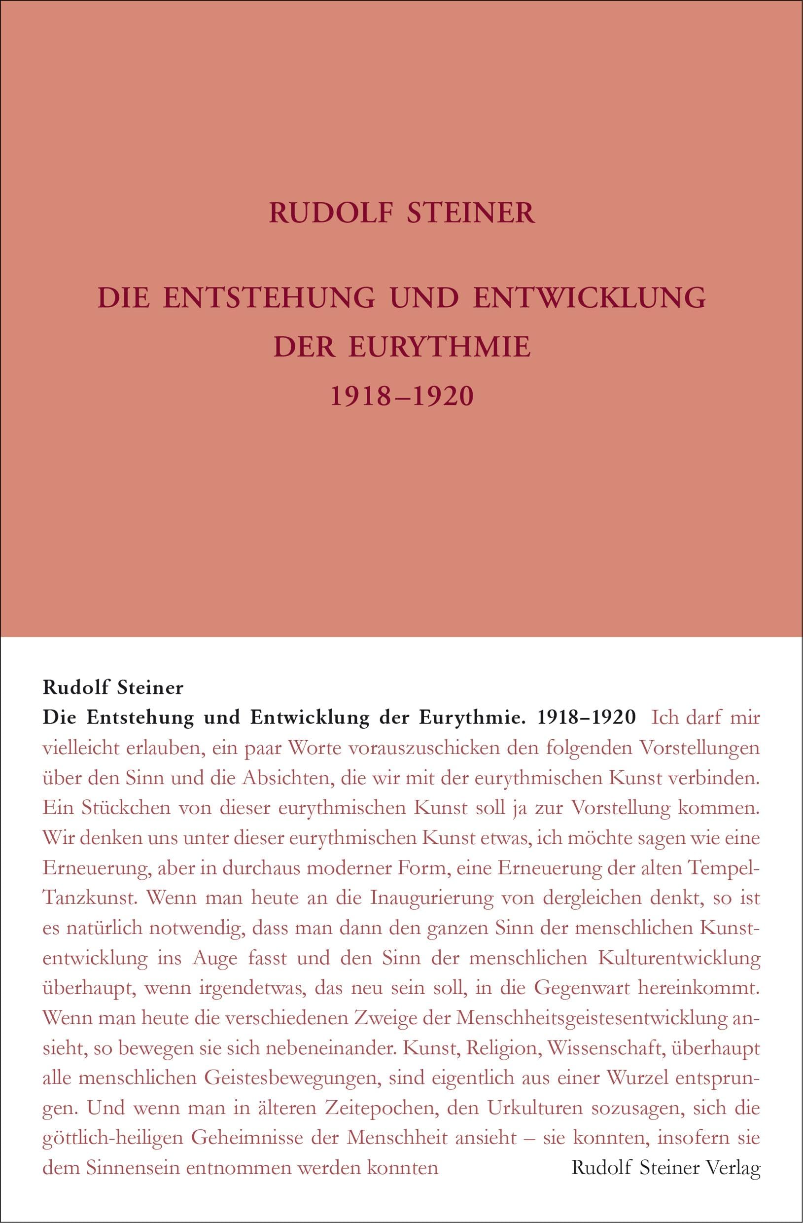 Product Image: Die Entstehung und Entwicklung der Eurythmie 1918-1920