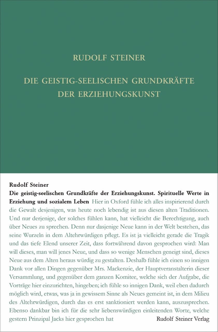 Die geistig-seelischen Grundkräfte der Erziehungskunst Health, Nutrition & Fitness