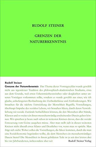 Grenzen der Naturerkenntnis: Acht Vorträge, Dornach 1920 (Rudolf Steiner Gesamtausgabe: Schriften und Vorträge) Health, Nutrition & Fitness
