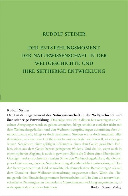Der Entstehungsmoment der Naturwissenschaft in der Weltgeschichte und ihre seitherige Entwickelung Business & Technology