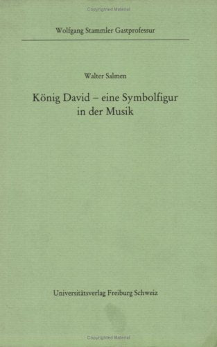 König David - eine Symbolfigur in der Musik (Eu Fribourg Etr) Books