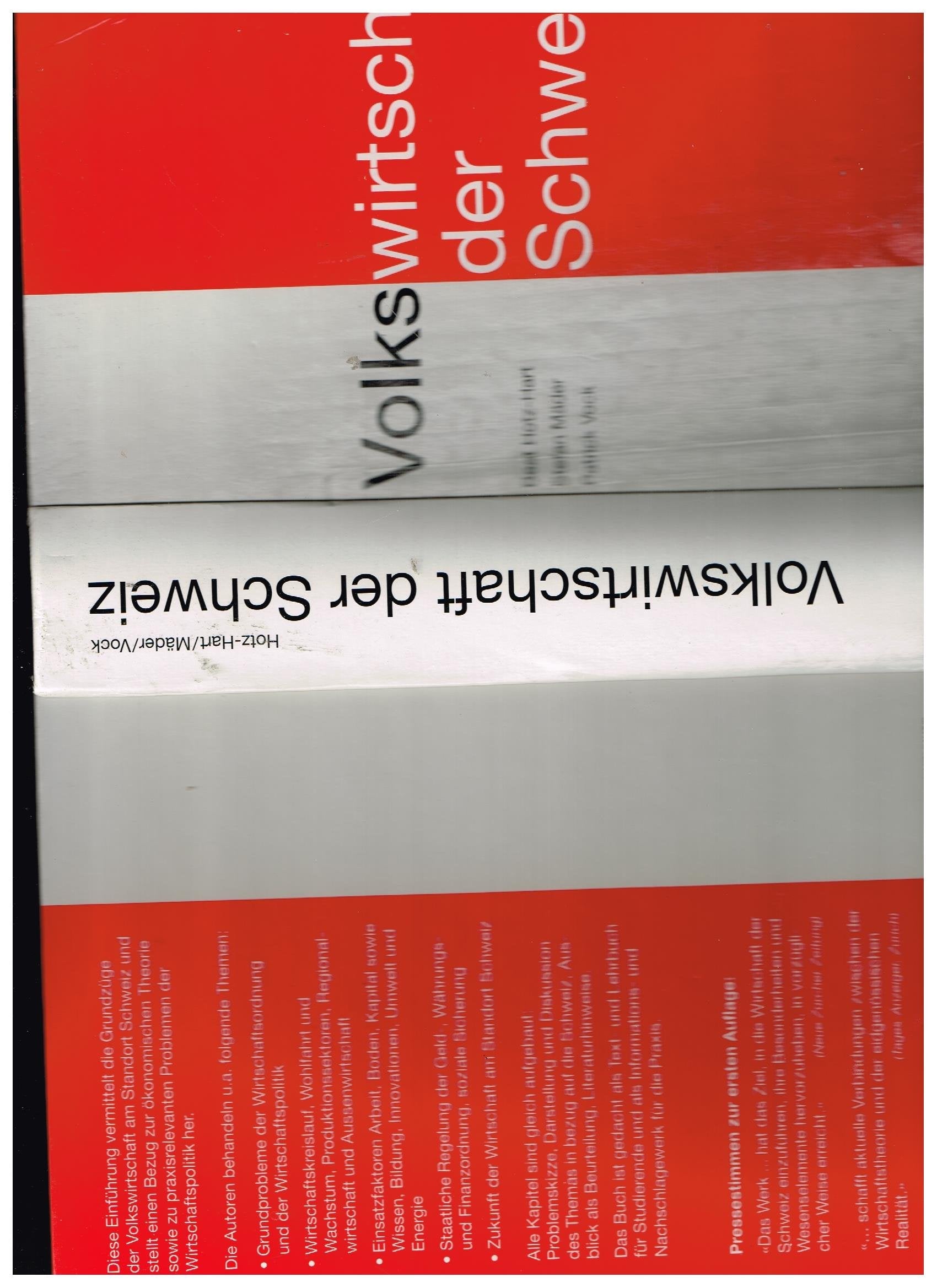 Volkswirtschaft der Schweiz book