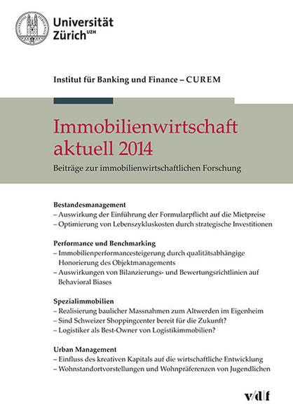 Immobilienwirtschaft aktuell 2014: Beiträge zur immobilienwirtschaftlichen Forschung Law