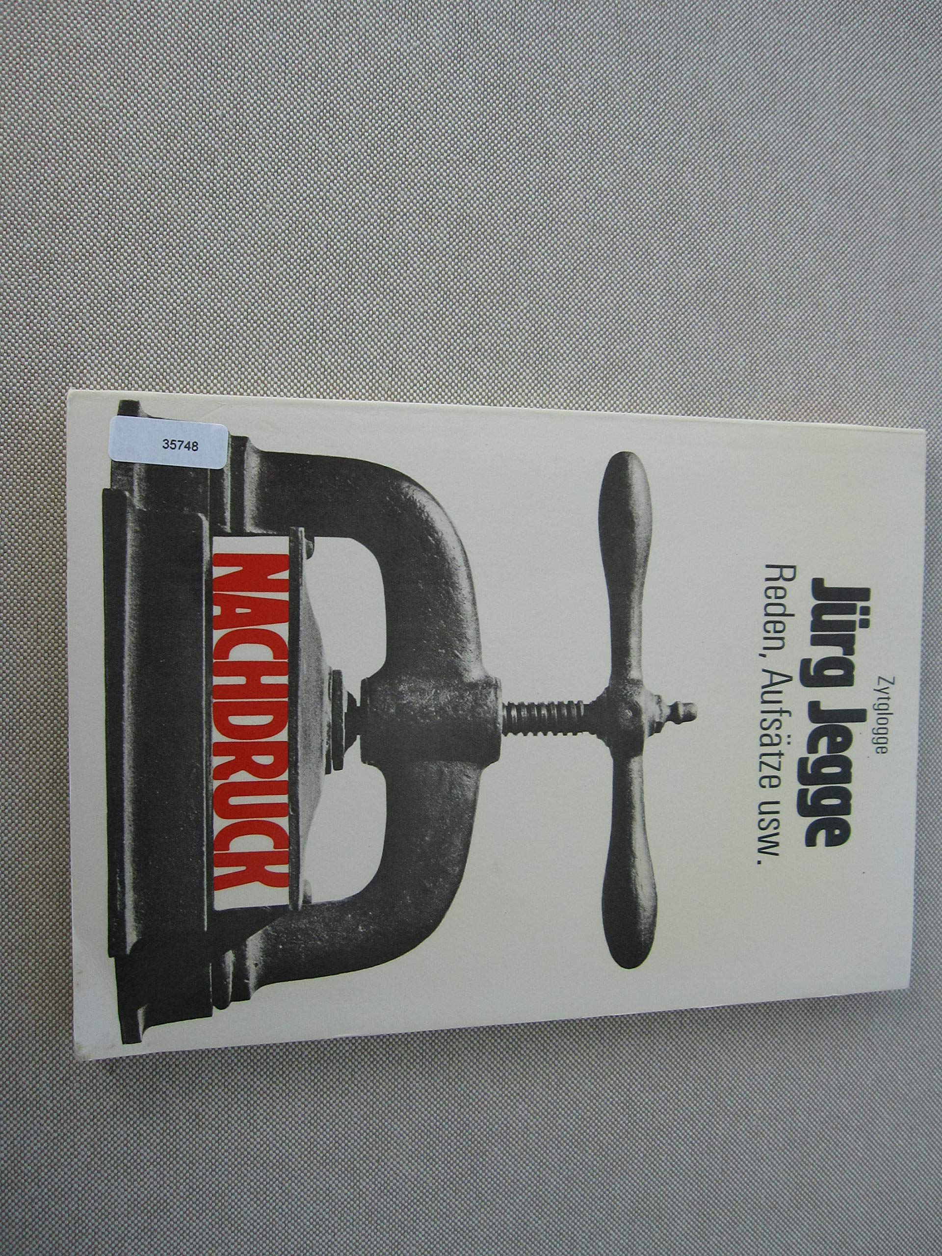 Nachdruck: Reden, Aufsätze usw Contemporary literature
