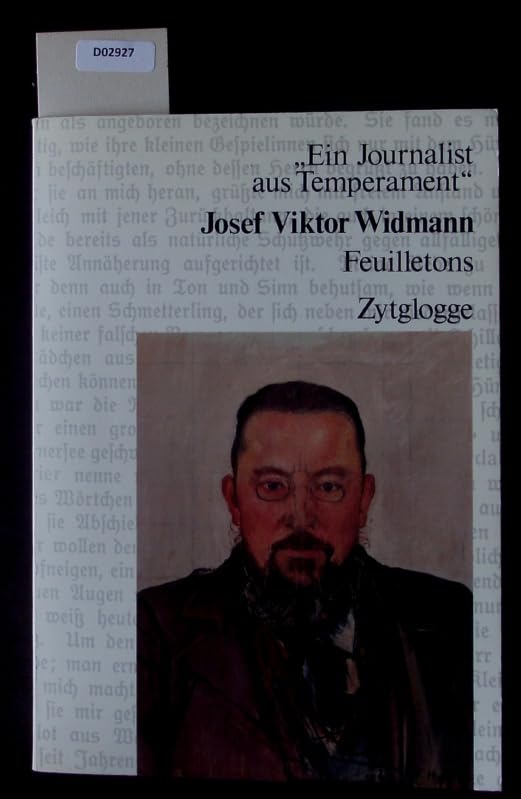 Product Image: Josef Viktor Widmann "ein Journalist aus Temperament"