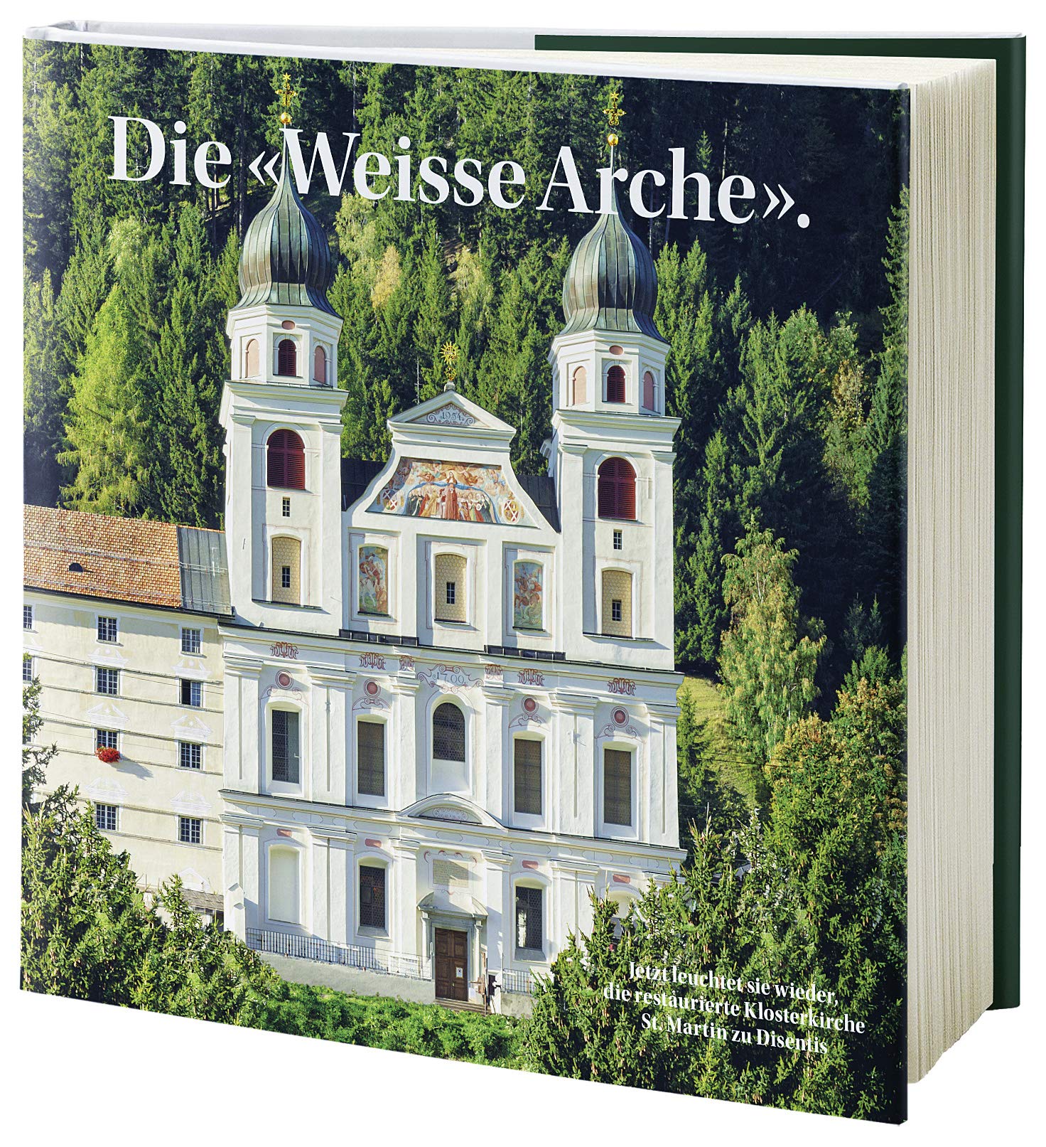 Die «Weisse Arche».: Jetzt leuchtet sie wieder, die restaurierte Klosterkirche St. Martin zu Disentis. Architecture