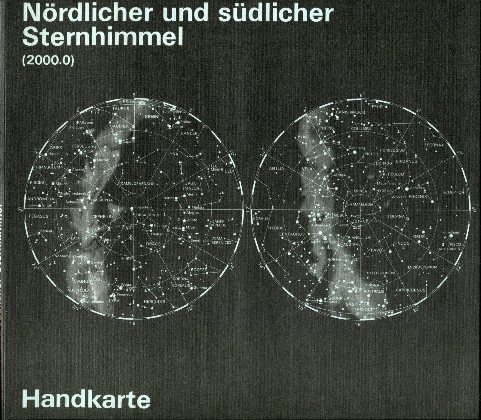 Nördlicher und südlicher Sternhimmel Äquinoktium 2000 Books