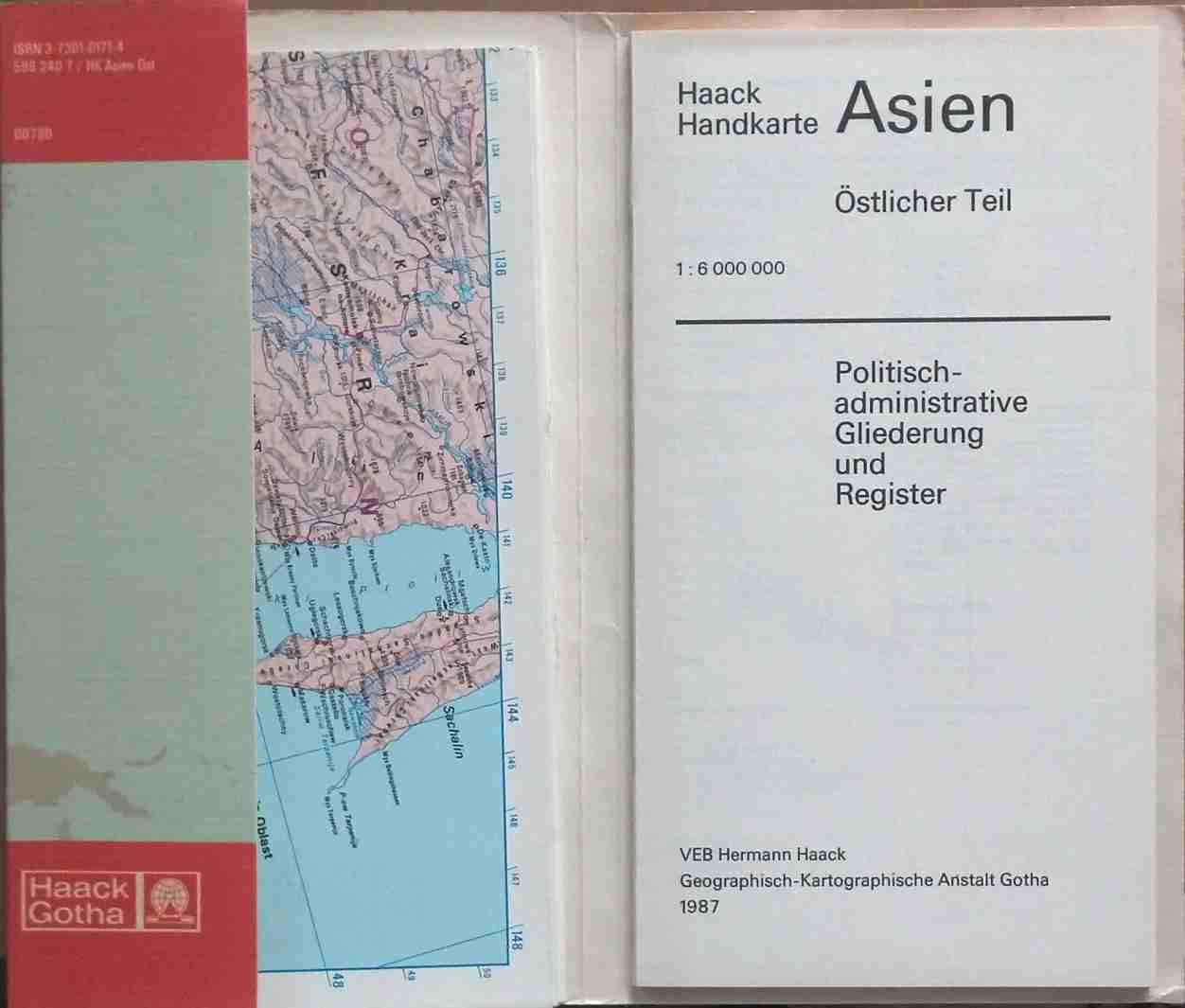 Asien. Östlicher Teil: 1:6 Mill. Dt. /Engl. /Franz. /Span Books